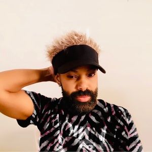 Men’s hat with synthetic hair at the top Fashion for man